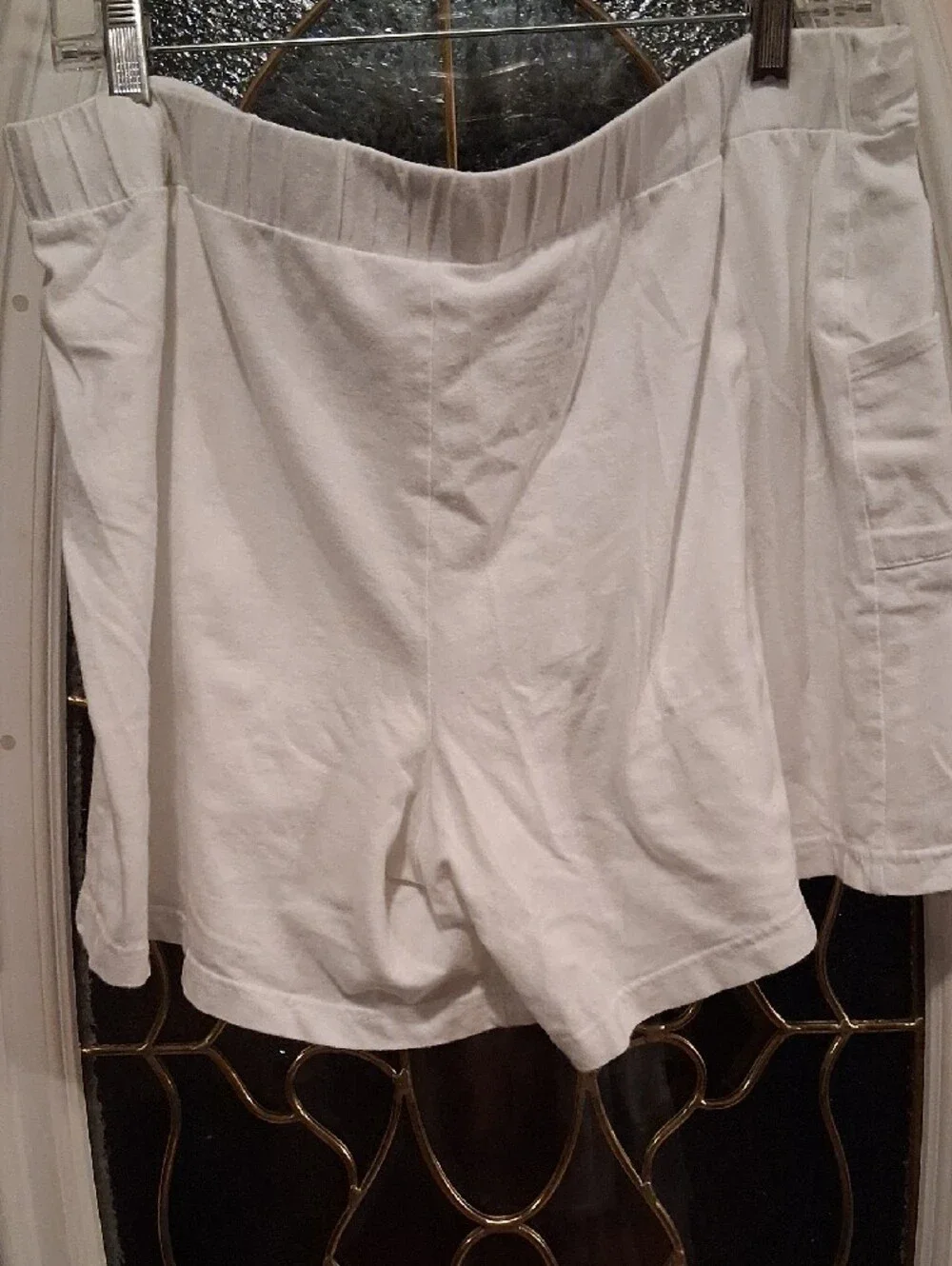 Women’s Cotton White Drawstring Shorts with Front Pockets NWOT